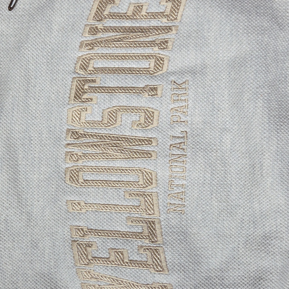 Yellowstone National Park Cream Embroidered Sweatshirt Hoodie Pacific & Co. Med - Picture 3 of 16